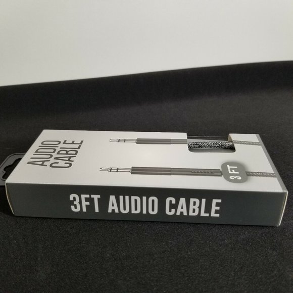 Audio Cable - Braided Cable - Heavy Duty - 3 FT - 3.5 MM -NEW - Picture 5 of 5